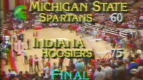 January 21, 1989 - Michigan State at Indiana : Men's College Basketball