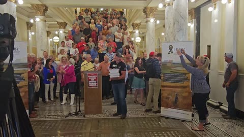 Delivering c. 2,000 Petitions to Governor Noem w/ Rep. Lems, Bossly, and Klipfel