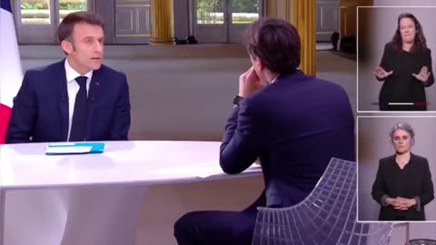 Macron hides his expensive watch under the desk