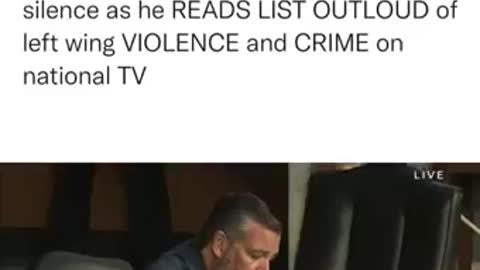 Ted Cruz sends Senate into stunned silence as he READS LIST OUTLOUD of left wing VIOLENCE and CRIME