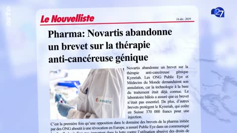27 - Brevets pharmaceutiques - payer ou mourir