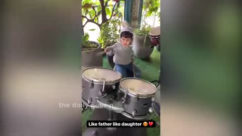 Kapil Sharma's Daughter Anayra Playing Drum Like Papa Kapil Sharma