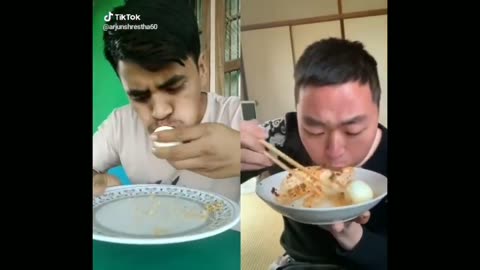 Funny food channel on tik tok /who will win India vs China/