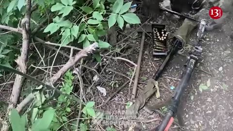 Combat footage of Ukrainian fighters advancing in Bakhmut direction