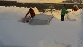 Snow cleaning after storm ❄️🥶