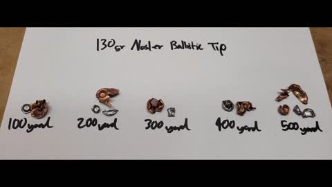 (270 WSM) 130gr Nosler Ballistic Tip Expansion Test