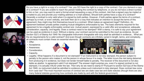 America First Legal / Tully Rinckey PLLC / Request Of Copy Of The Legal Contract / Supreme Court