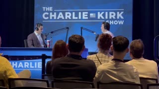 Charlie Kirk podcast taping