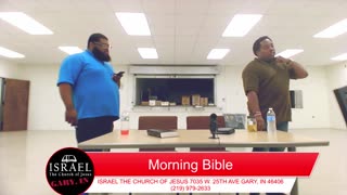 MORNING BIBLE CLASS