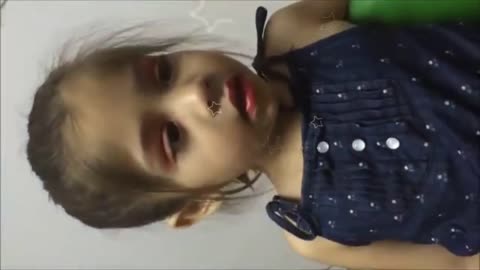 Toddler falls asleep during makeup session