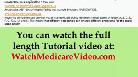 Part 20 - Medicare Tutorial - Medicare Supplement (Medigap) Plans.