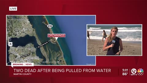 FLORIDA.. TRAGIC 2 dead after getting caught in rip current off Stuart Beach, sheriff's office says
