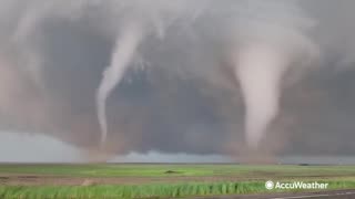 Unbelievable Twin Tornadoes