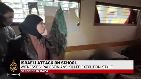 Massacre at Shadia Abu Ghazaleh school in the northern Gaza