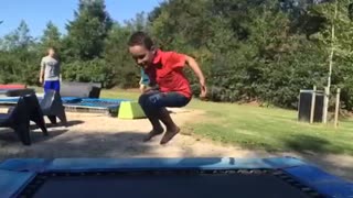 Trampoline fun in the sun