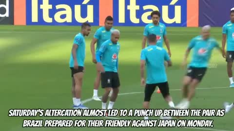 Richarlison vs Vinicius jr FIGHT at Brazil's Training?