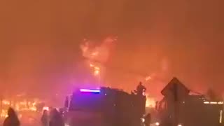 Massive forest fire in Chile