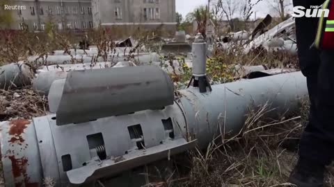 Ukraine military collects 5,000 Russian rockets to be used as court evidence