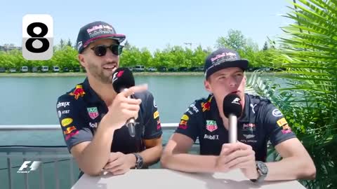 Daniel Ricciardo and Max Verstappen FUNNY MOMENTS