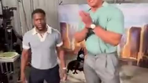 Kevin Hart & The Rock Try The Tortilla Slap Challenge