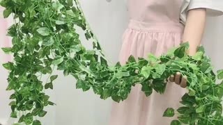 Hot Artificial Plants Rattan Creeper Green Leaf Ivy Vine For Home Wedding Decor Wholesale DIY