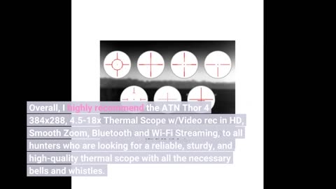 Customer Reviews: theOpticGuru ATN Thor 4 384x288, 4.5-18x Thermal Scope w/Video rec in HD, Smo...