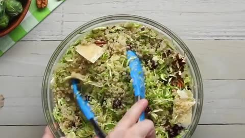 BRUSSELS SPROUT QUINOA SALAD