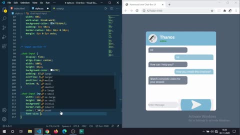 How to create chat box using css and javascript