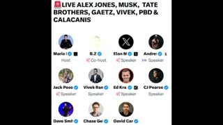 Elon Musk and Alex Jones Twitter Space Discussion