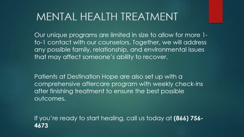 Mental Health Treatment Program in Florida