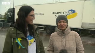 UK hauliers deliver Christmas presents to Ukraine – BBC News