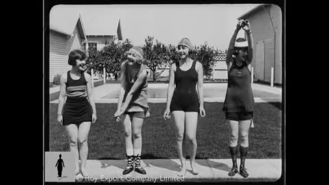 Charlie Chaplin Studios Swimming Pool - Rare Alternate Takes for How to Make Movies (1918)