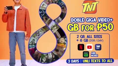 TNT Doble Giga Video+ TV Ad Q1 2023 15s with Daniel Padilla & Kathryn Bernardo Portrait Mode Version