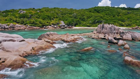 Une belle plage aux Seychelles,A beautiful beach in Seychelles