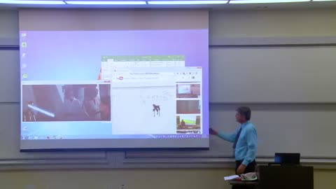 Math Professor Fixes Projector Screen (April Fools Prank