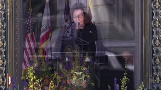 EARLIER: VP Kamala Harris Delivering Remarks at the Memorial Service for Sen. Dianne Feinstein...