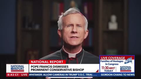 Pope Francis criticized for a controversial decision to dismiss a conservative bishop in Texas