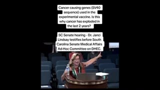 Dr. Janci Lindsay on the SV40 sequence and cancer explosion rate ..