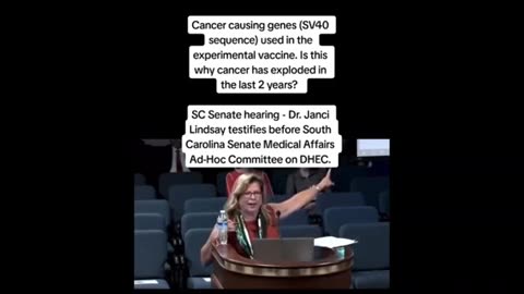 Dr. Janci Lindsay on the SV40 sequence and cancer explosion rate ..