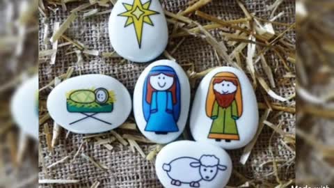 most gorgeous stone painting ideasbeautiful pebble painting designs by @diycraftvideos1052