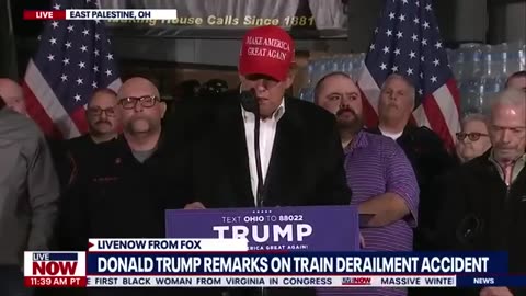 Donald Trump remarks in East Palestine, Ohio following train derailment disaster |