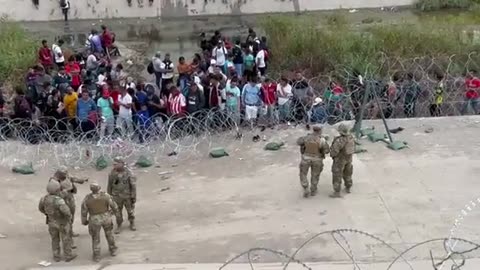 Border Crisis - Texas Military Soldiers in El Paso encounters huge numbers, over capacity