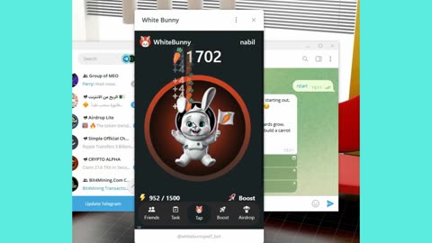 new mining bot telegram whitebunny