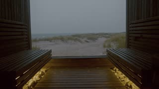 Soothing Sauna Ambience: Relaxation and Meditation Music with Rain in Finnish Sauna