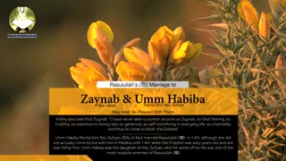 Rasulullah's ﷺ Marriage To Zaynab bint Jahsh and Umm Habiba - Imam Anwar Al-Awlaki