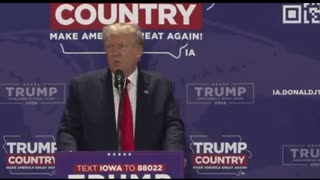 President Trump addressed a number of political concerns at his rally in Maquoketa, Iowa