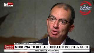 Watch: Moderna CEO Stéphane Bancel is super excited about heart injection mRNA shot