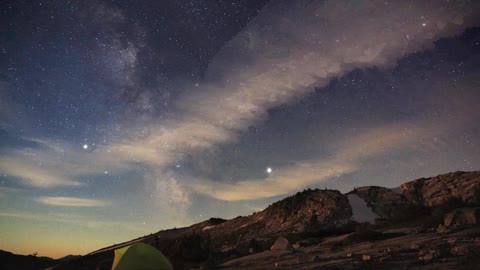 view of the sky from dusk until dawn