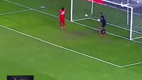 Goalkeeper embarrassed when he accidentally scored himself