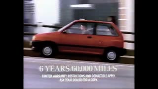 March 27, 1988 - Ford Festiva is $5,490